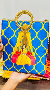 Silk Woman Potli Bags For Haldi Ceremony, Mehnadi Favor, Haldi Favor, Return Gift, Diwali Gift, Wedding Favors, Indian Potli, Sangeet Gift
